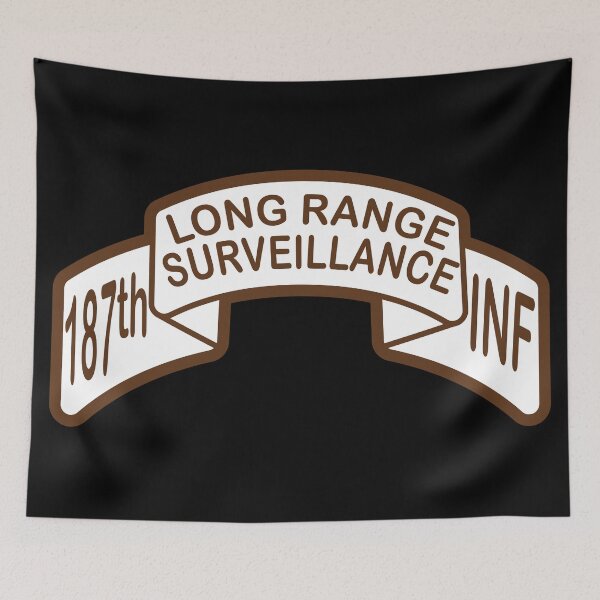 Item preview, Scroll - 187th LRS Infantry Desert designed and sold by Military Insignia Products.