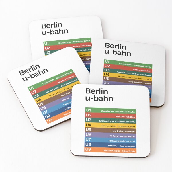 Item preview, Berlin U-Bahn Minimalist designed and sold by DoodlifyDesign.