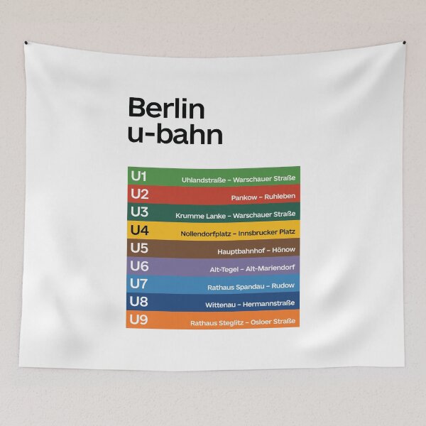 Item preview, Berlin U-Bahn Minimalist designed and sold by DoodlifyDesign.