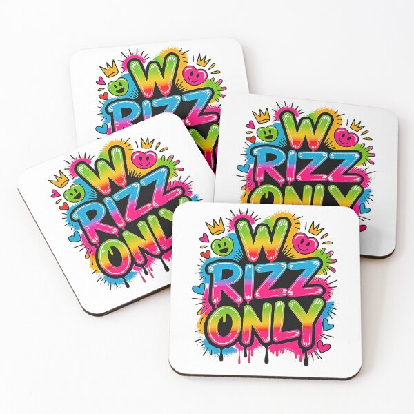 Item preview, W Rizz Only Neon Graffiti Streetwear Aesthetic designed and sold by Amanda's Factory.