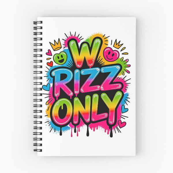 Item preview, W Rizz Only Neon Graffiti Streetwear Aesthetic designed and sold by Amanda's Factory.