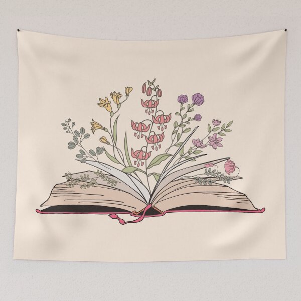 Item preview, Botanical Book Illustration – Buttercups, Bleeding Hearts, Lavender & Wildflowers designed and sold by chillaxcats.