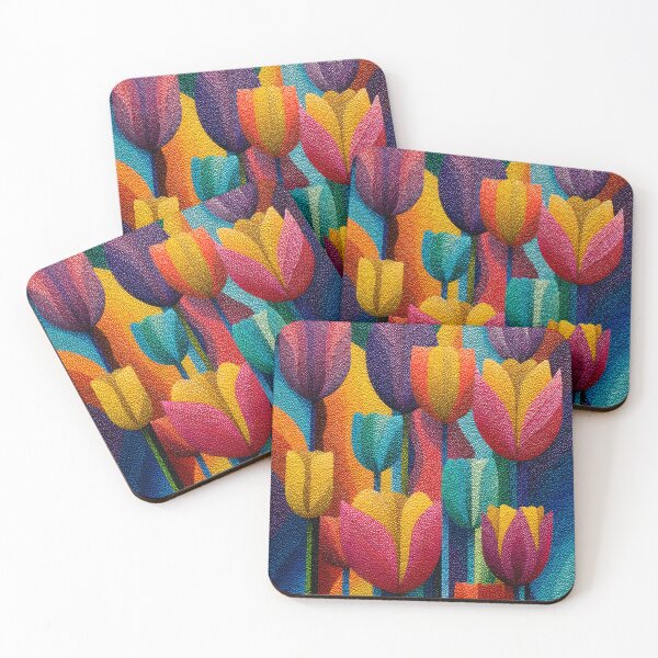 Item preview, Tulips in Bloom Painting Nature Wall Décor designed and sold by AutoPopStudio.