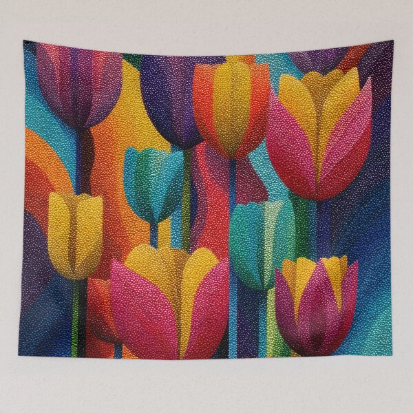 Item preview, Tulips in Bloom Painting Nature Wall Décor designed and sold by AutoPopStudio.