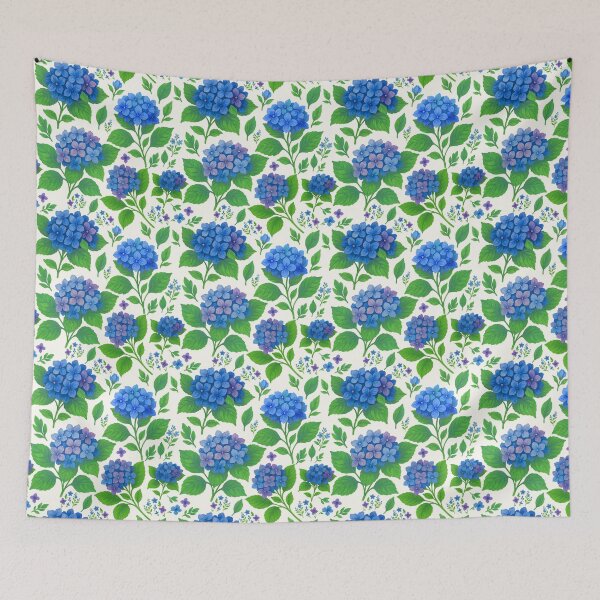 Item preview, Hydrangea Blue and White designed and sold by SilverPegasus.