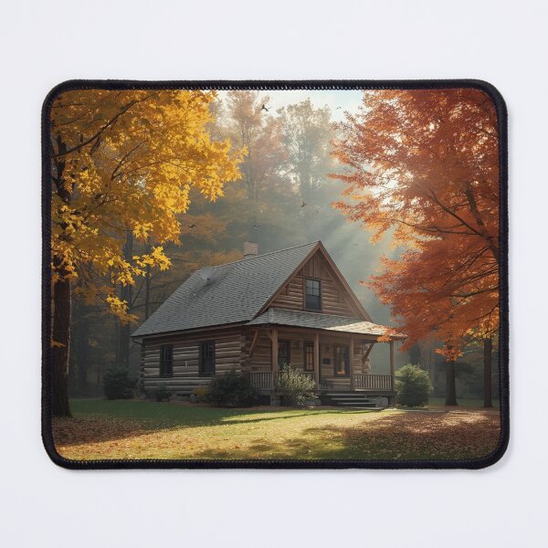 Item preview, Fall at the Rustic Old Cabin designed and sold by RisingWolfStudio.
