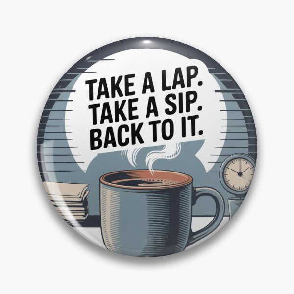 Item preview, Retro Motivational Coffee Break Quote designed and sold by Dewer Shop.