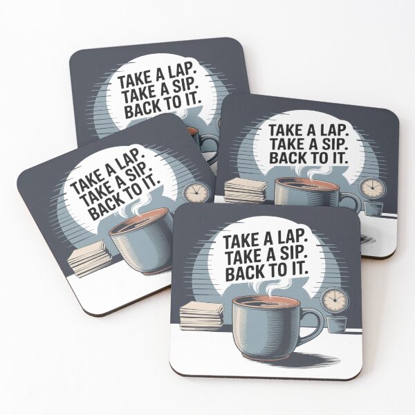 Item preview, Retro Motivational Coffee Break Quote designed and sold by Dewer Shop.