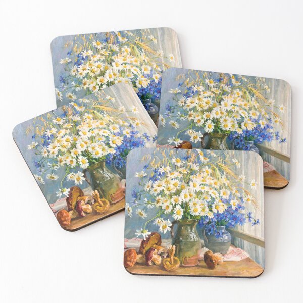 Item preview, Daisies and Cornflowers – Flowers – Lily Walther 1920// Public Domain designed and sold by Vernissage-dart.