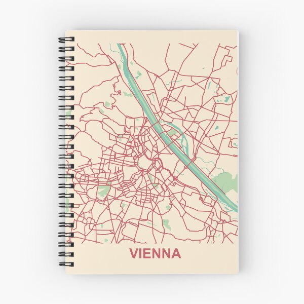 Item preview, Modern Vienna Map designed and sold by MapsByLeo.