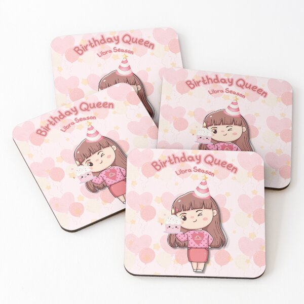 Item preview, Libra Birthday Queen ♎ Zodiac Season Cute Astrology Gift designed and sold by RoraLily.