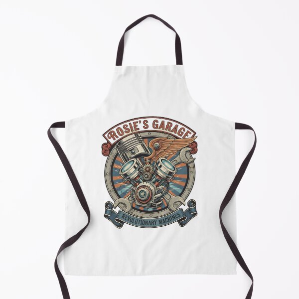 Item preview, Rosie's Garage - Revolutionary Machines - Vintage Engine Emblem designed and sold by RedDelaney.