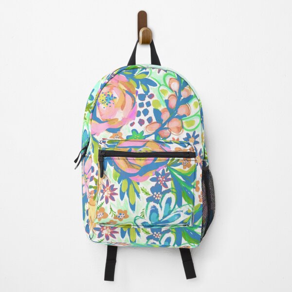 Item preview, Floral explosion pattern in cotton candy colors designed and sold by Crimson-thyme.