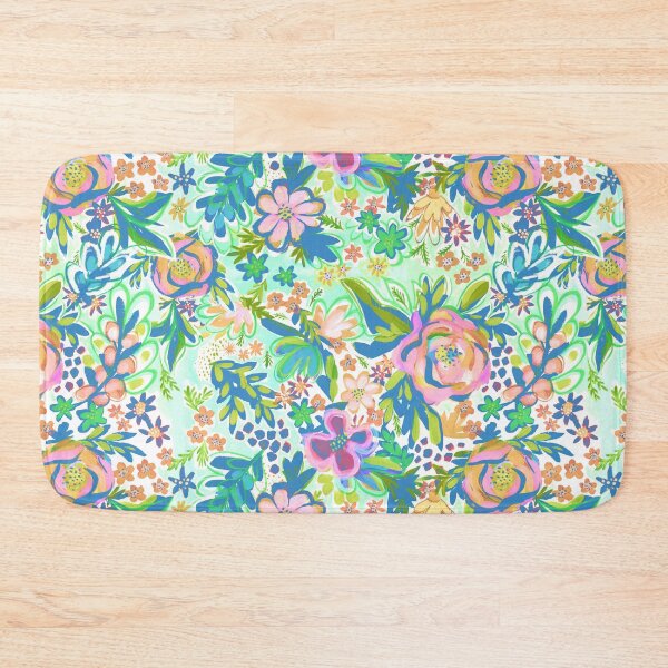 Item preview, Floral explosion pattern in cotton candy colors designed and sold by Crimson-thyme.