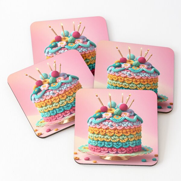 Item preview, Crochet fans birthday cake  designed and sold by Ponted.