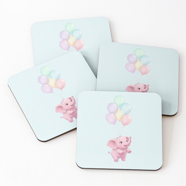 Item preview, Cute Pink Elephant Balloons designed and sold by 0606PM.