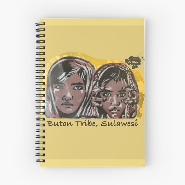 Item preview, Portrait of two girls from the Buton Tribe designed and sold by marysfarbklecks.