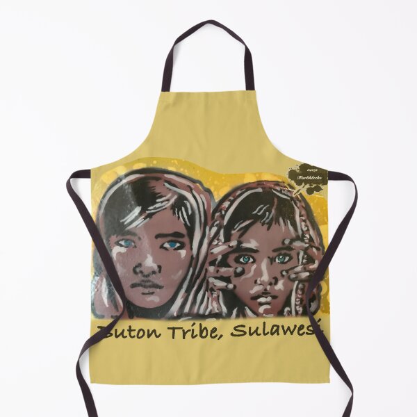 Item preview, Portrait of two girls from the Buton Tribe designed and sold by marysfarbklecks.