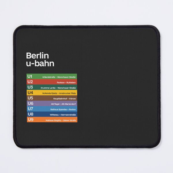 Item preview, Berlin U-Bahn Minimalist – Dark Background  designed and sold by DoodlifyDesign.