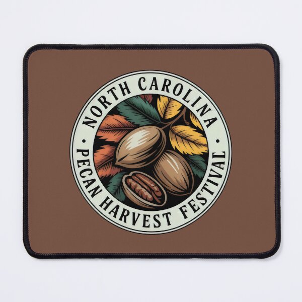 Item preview, Circular Emblem with Pecan Branch and Autumn Leaves for Harvest Festival designed and sold by SplashTastic.