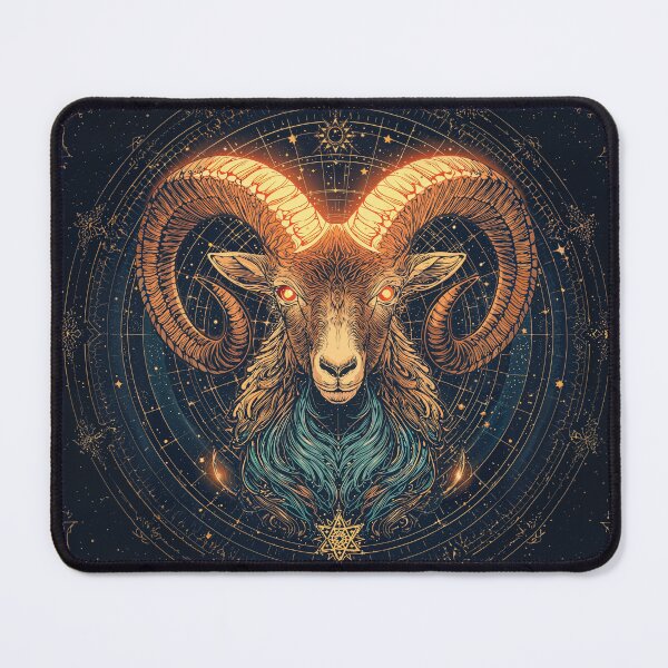 Item preview, Aries Zodiac Sign | Astrology Ram Wall Art | Mystical Celestial Print designed and sold by BBJStudio.