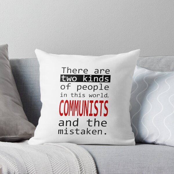 Aperçu de l'œuvre Deux types de personnes : les COMMUNISTES et les personnes dans l'erreur créée et vendue par GetItGiftIt.