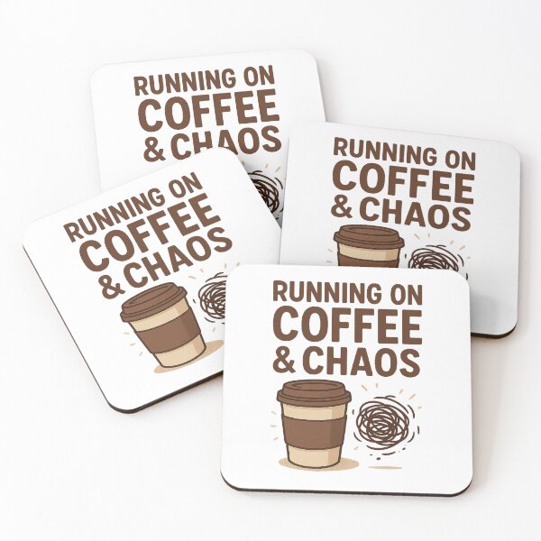Item preview, Running on Coffee and Chaos designed and sold by Toon-Ikon.