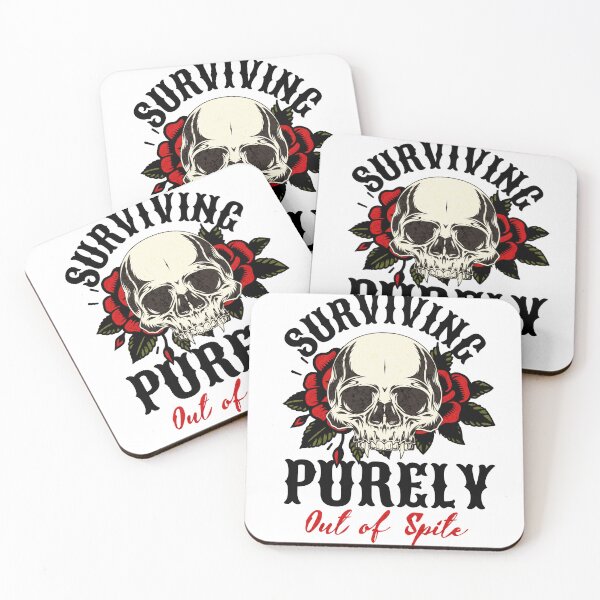 Item preview, Skull and Roses – Surviving Out of Spite designed and sold by Margival.