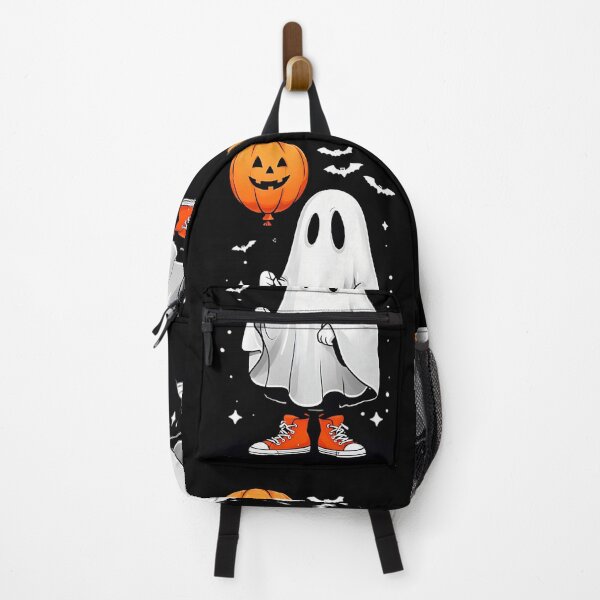 Item preview, Cool Ghost with Pumpkin Balloon | Trendy Halloween Streetwear designed and sold by The-Daily-Drape.