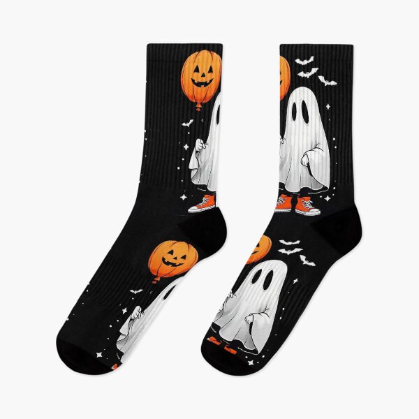 Item preview,  Cool Ghost with Pumpkin Balloon | Trendy Halloween Streetwear designed and sold by The-Daily-Drape.