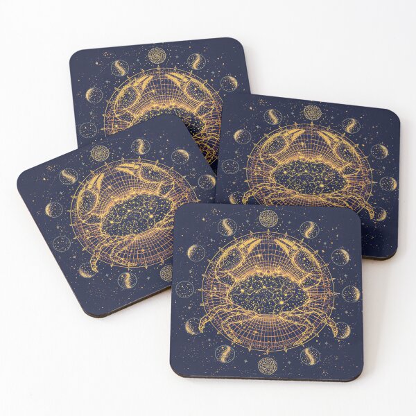 Item preview, Cancer Zodiac Sign | Astrology Crab Wall Art | Mystical Celestial Print designed and sold by BBJStudio.