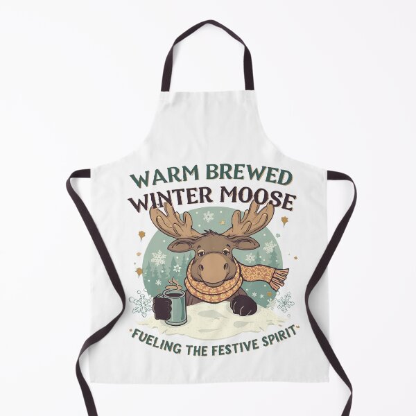 Item preview, Cute Winter Moose Festive Holiday Cartoon designed and sold by Dewer Shop.