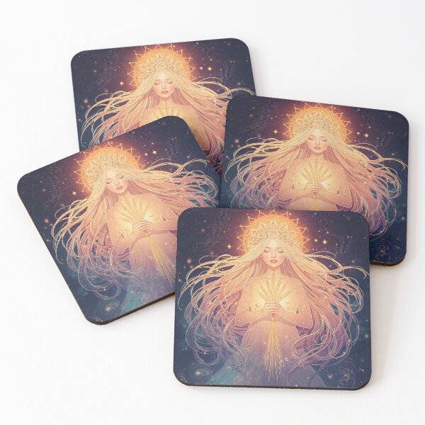 Item preview, Virgo Zodiac Sign | Astrology Maiden Wall Art | Mystical Celestial Print designed and sold by BBJStudio.