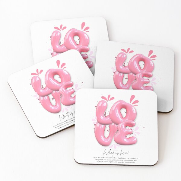 Item preview, 3D Pink “LOVE” T-Shirt – Modern Minimalist Statement Design designed and sold by MaisRosesStore.