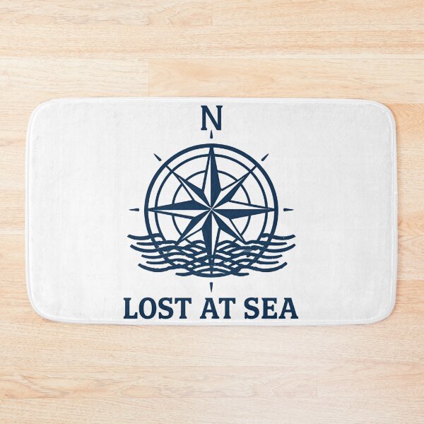 Item preview, Lost at Sea – Nautical Compass Minimalist Ocean Design designed and sold by Activity01.