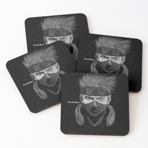 Artikelvorschau, Kakashi Hatake Scratch Art Portrait entworfen und verkauft von Bartcorner.