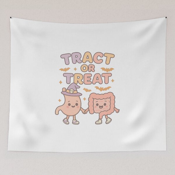 Item preview, Funny Tract or Treat Anatomy Halloween Pun designed and sold by Adrian Kane.