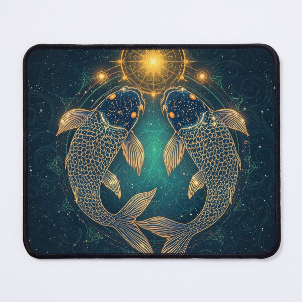 Item preview, Pisces Zodiac Sign | Astrology Fish Wall Art | Mystical Celestial Print designed and sold by BBJStudio.