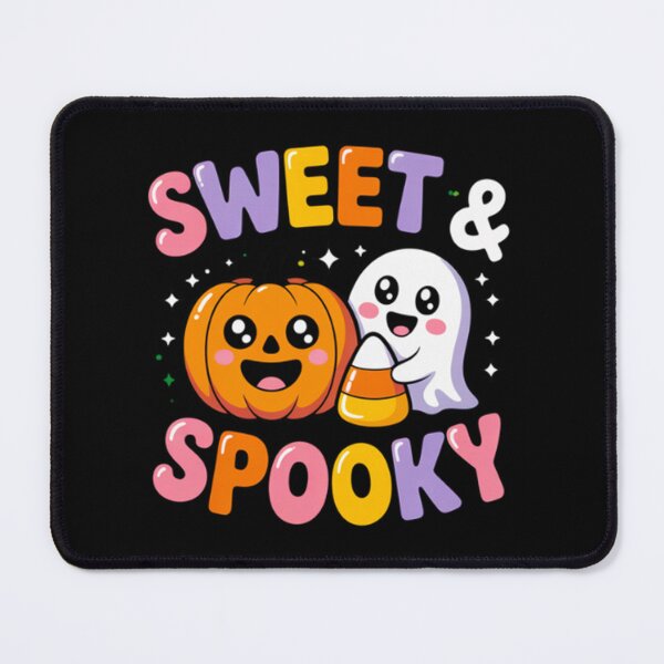 Item preview, Sweet and Spooky Halloween T‑Shirt – Cute Ghost, Pumpkin, and Candy Corn Kawaii Design designed and sold by DreamDoodlesStudio.