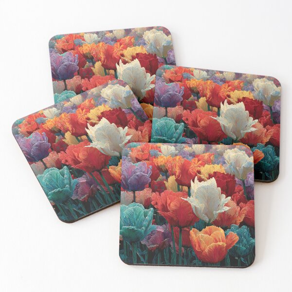 Item preview, Exotic Tulips Painting Bright Flower Design designed and sold by AutoPopStudio.