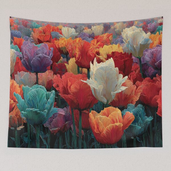 Item preview, Exotic Tulips Painting Bright Flower Design designed and sold by AutoPopStudio.