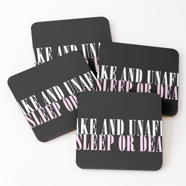 Item preview, Awake and Unafraid Asleep or Dead Pink designed and sold by The Dorkerie.