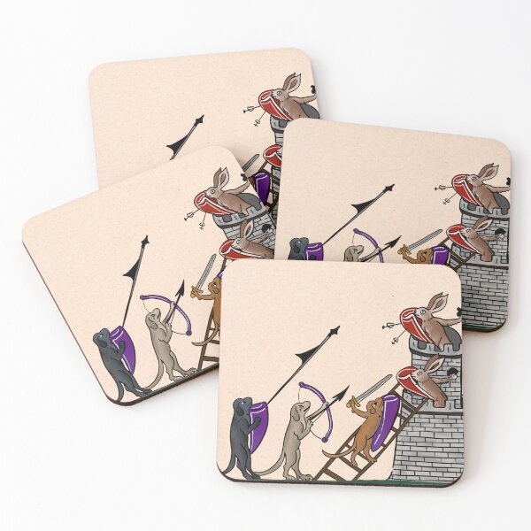 Item preview, Medieval Rabbits at War designed and sold by Ember-and-Ivy.