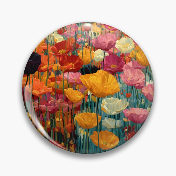 Item preview, Rainbow Tulips Artwork Bold Colorful Painting designed and sold by AutoPopStudio.