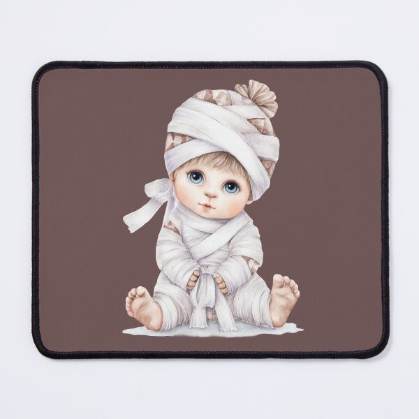 Item preview, A charming illustration of a seated baby wrapped in bandages designed and sold by DedeeArtthai.