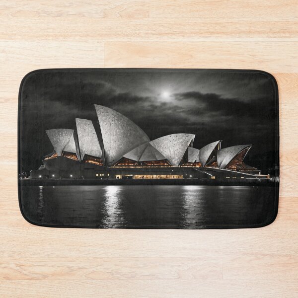 Item preview, Moody Monochrome Sydney Opera House Artwork designed and sold by ShadeScapeArt.