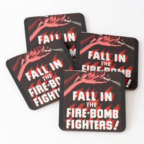 Item preview, British WWII Propaganda Poster | Firebomb Fighters Print | Join the Battle Against Incendiary Bombs | Vintage Art Decor designed and sold by artofuniverse.