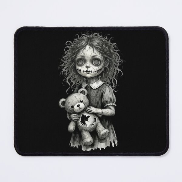 Item preview, Haunted Doll with Broken Teddy Bear designed and sold by ViviArtix.
