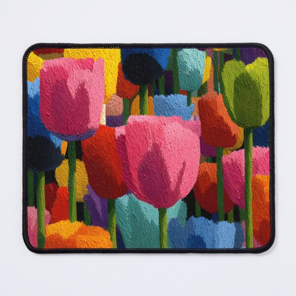 Item preview, Contemporary Tulips Painting Modern Flower Print designed and sold by AutoPopStudio.
