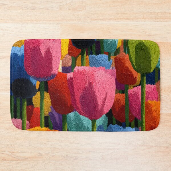 Item preview, Contemporary Tulips Painting Modern Flower Print designed and sold by AutoPopStudio.